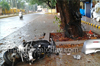 Mangalore:  Speeding car fatally knocks down 2 bike riders at Yeyyadi